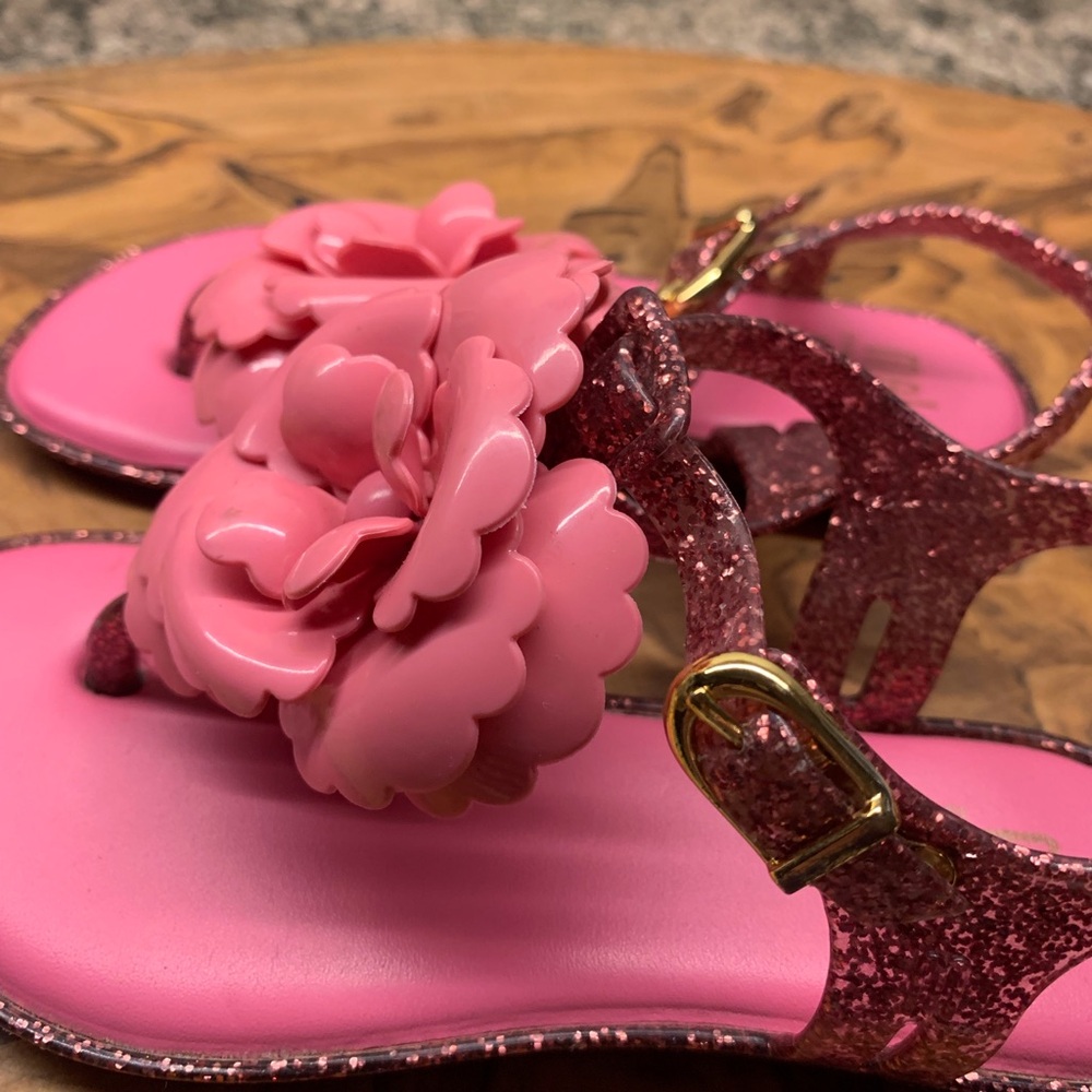 Melissa Mel Sparkle Jelly Sandals Size 11 Kids